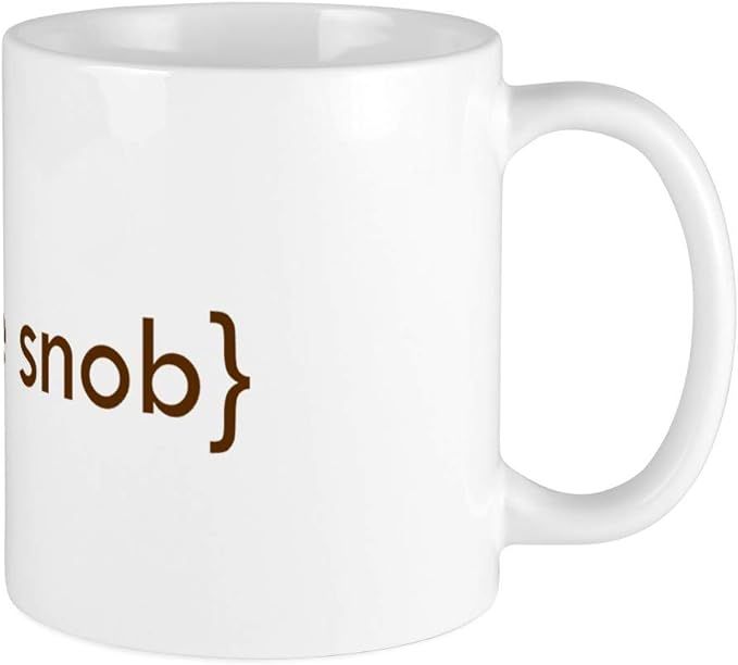CafePress Coffee Snob Mug Unique Coffee Mug, Coffee Cup | Amazon (US)