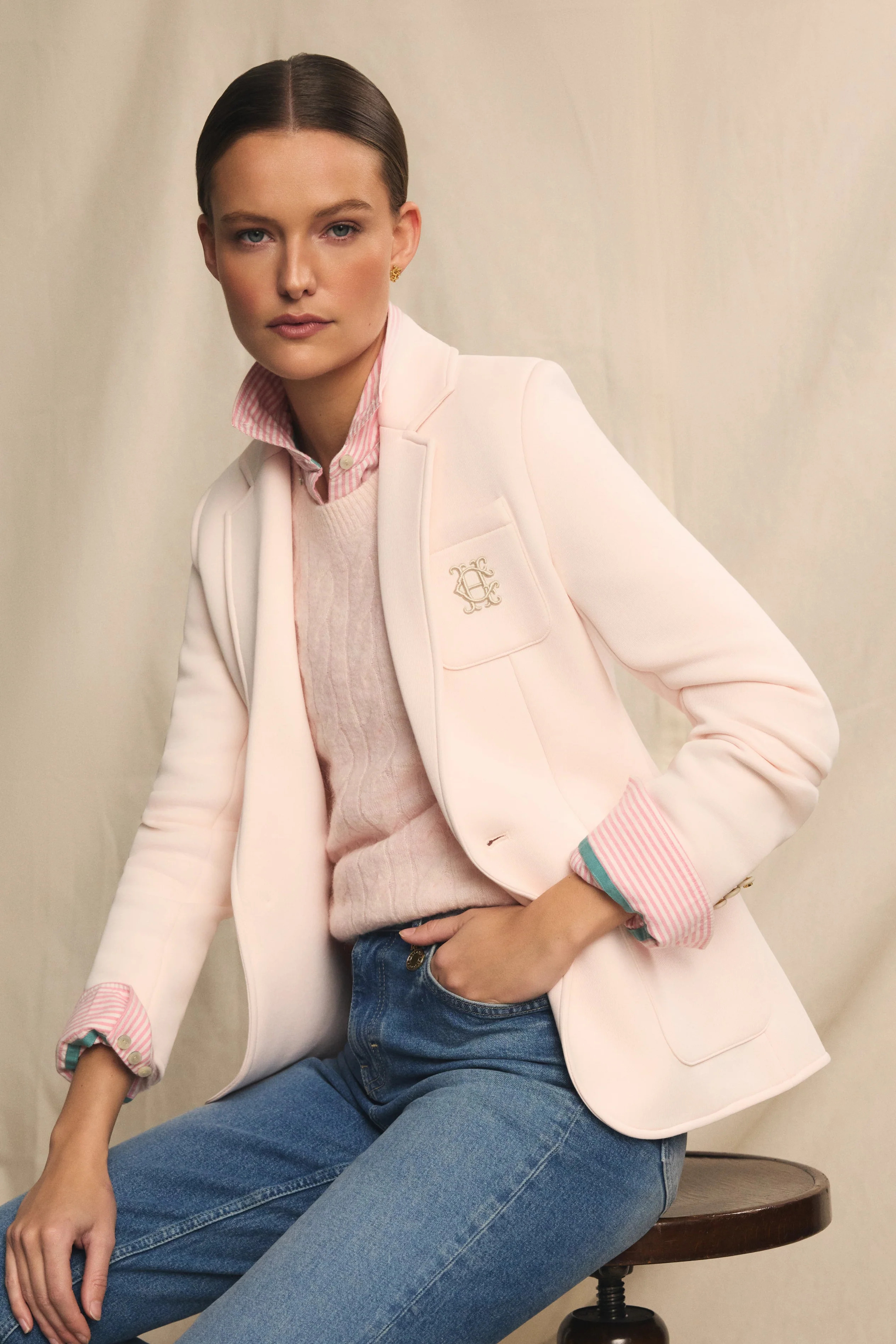 Cambridge Blazer (Palest Pink) | Holland Cooper
