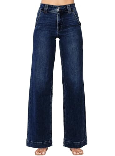 Astylish Jeans for Women Wide Leg High Waisted Stretchy Straight Leg Jean Baggy Trendy 2025 Denim... | Amazon (US)