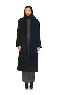 EAVES Rhya Wool Cashmere Scarf in Navy from Revolve.com | Revolve Clothing (Global)