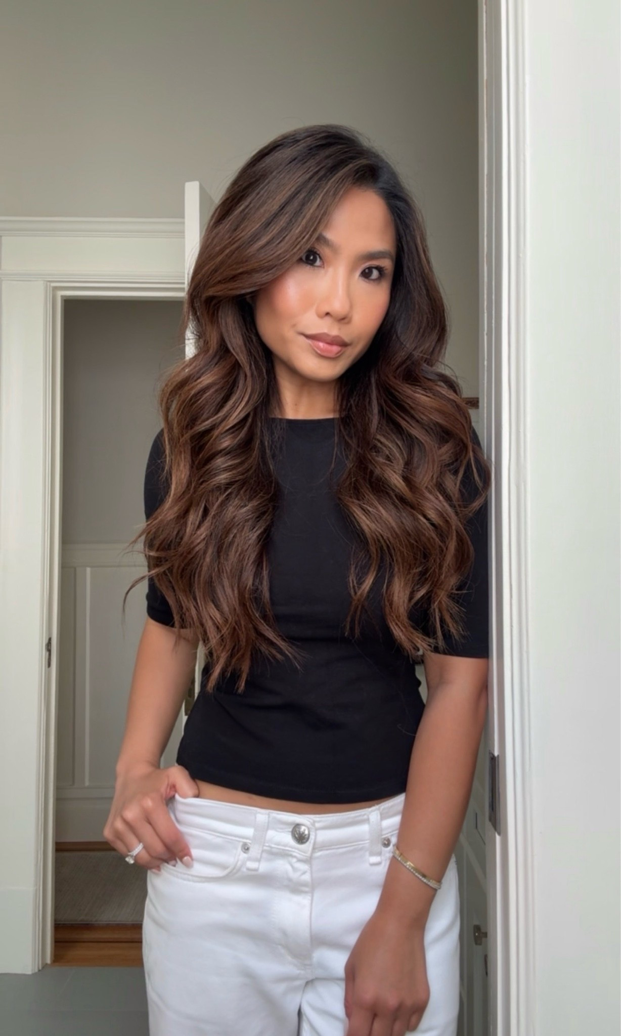 Outfit details + my blush and lip combo! 

Sizing:
Top - tts, xs
Jeans - tts, 25
Platform flip flops - tts 

Blush: Ma Donna

Lip combo:
Liner - anywhere caffeine
Lipstick - 206 illusion
Lipgloss - n4 east coast

#LTKootd #LTKPetite