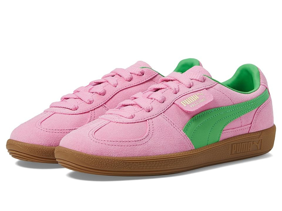 PUMA Palermo Special Women's Shoes Pink Delight/PUMA Green/Gum : 9.5 B - Medium, Leather | Zappos