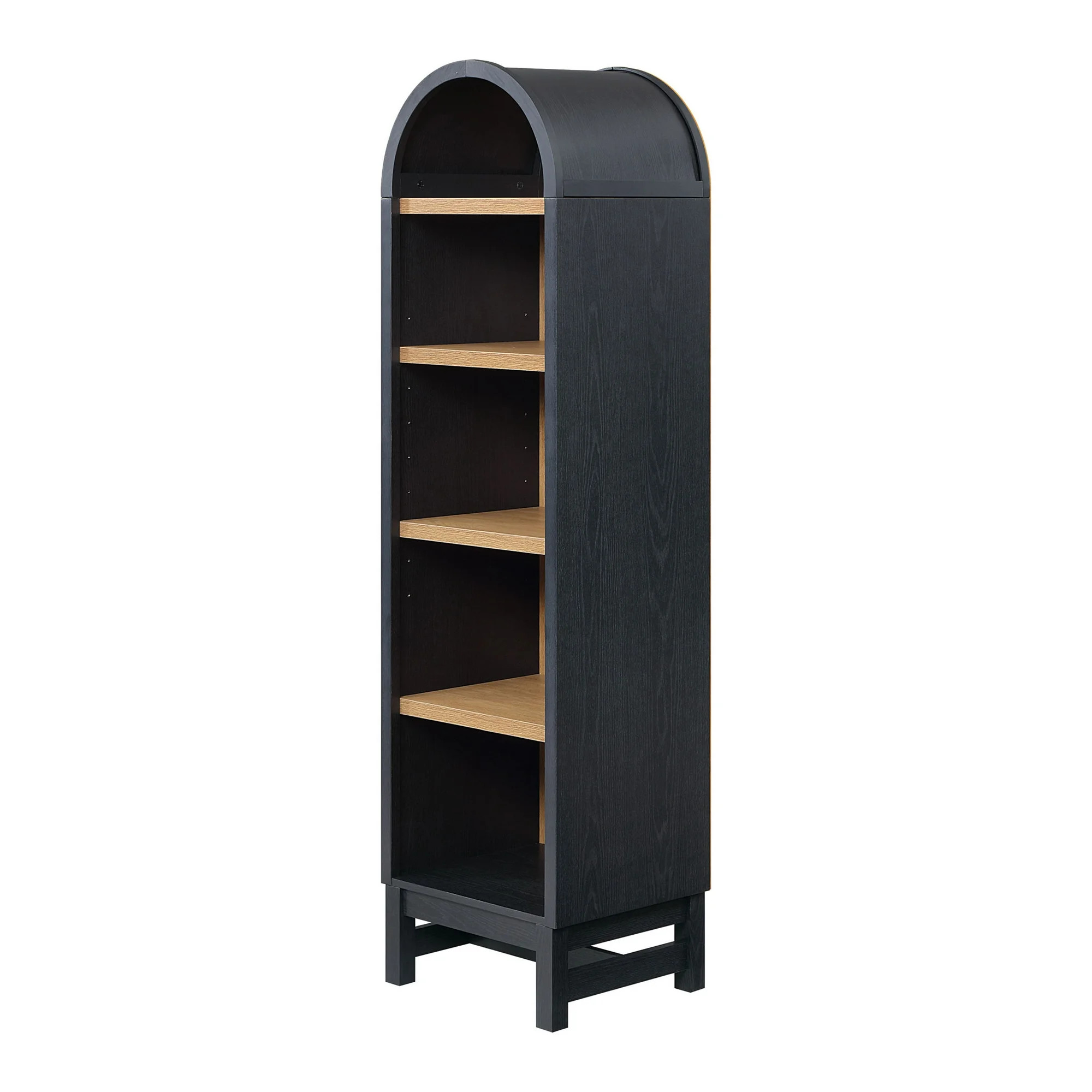 Better Homes & Gardens Juliet Narrow Arch Bookcase, Rich Black Finish - Walmart.com | Walmart (US)
