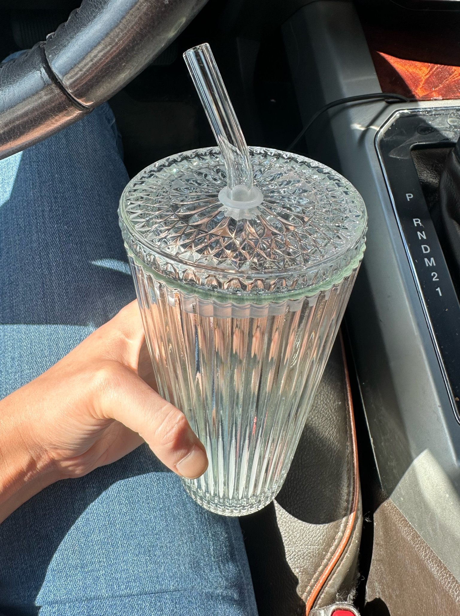 the prettiest vintage looking, all glass to-go cup ever 😍 from Walmart 🩵 

#LTKFindsUnder50 #LTKSeasonal #LTKHome