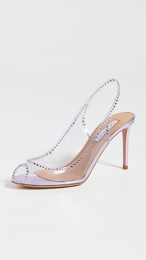 85mm Ray of Light Plexi Crystal Sling Sandals | Shopbop