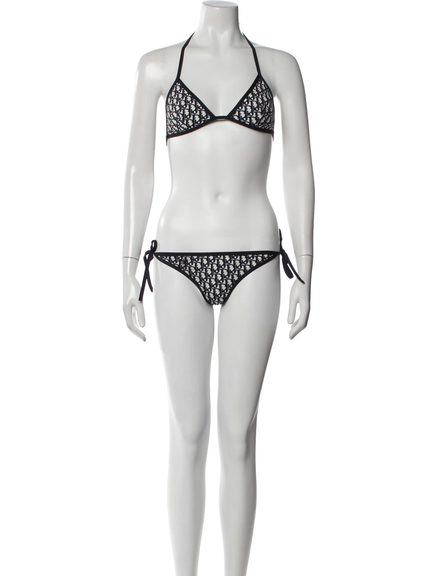 Christian Dior Printed Bikini - Black Swimwear, Clothing - CHR578628 | The RealReal | The RealReal