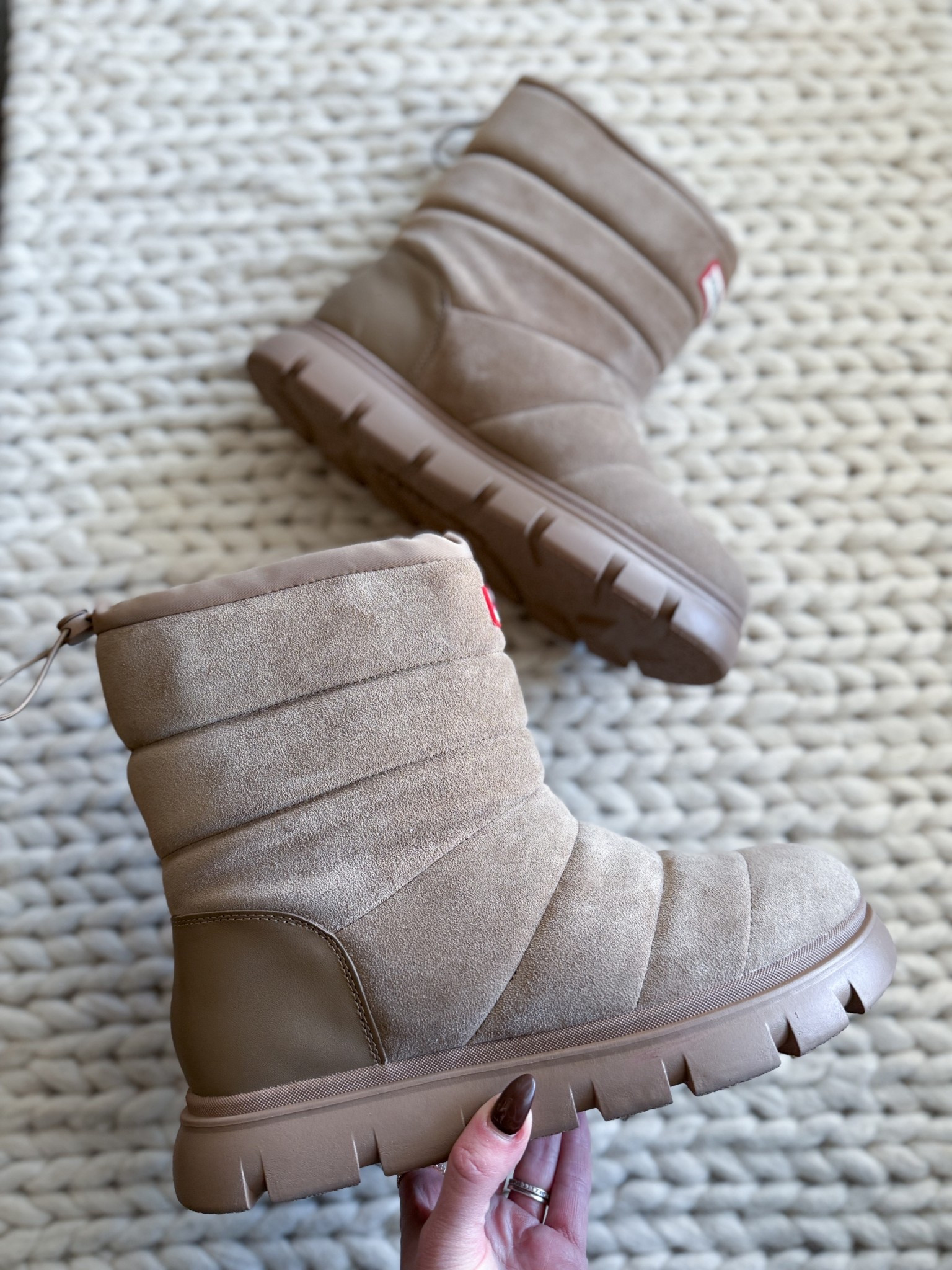 These Hunter boots are like a puffer coat for your feet, with the coziest insulated lining & a lightweight, waterproof outer that still feels sleek & minimal. Perfect for snowy school drop off, winter errands, or cold day coffee runs when I don’t want to deal with full tall boots. If you live in real weather & still want something cute, warm, + easy to slip on, these are such a good add to your winter lineup. I’ll share them styled soon! 

hunter winter boots - hunter puffer boots - hunter insulated boots women - hunter ankle snow boots - waterproof winter boots - neutral winter boots - practical cute winter shoes - cold weather footwear - everyday snow boots - comfortable snow boots - slip on winter boots - hunter gift idea - cozy winter style - winter capsule wardrobe shoes - functional winter fashion


#LTKU #LTKActive