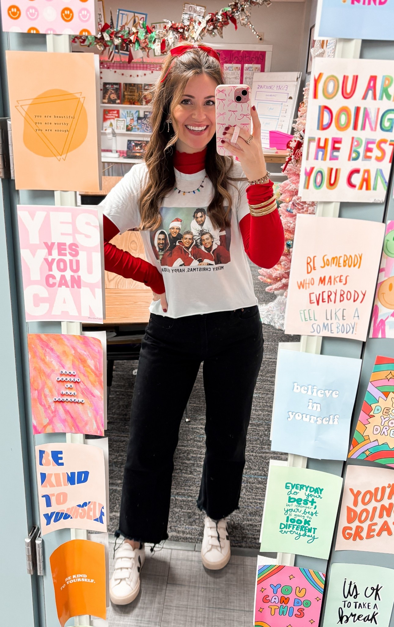 Turtleneck//small
Tee//small
Abercrombie jeans//26short (cut to length) 

Christmas, holiday, NSYNC, boy band, throwback, teacher 

#LTKSaleAlert #LTKSeasonal #LTKHoliday