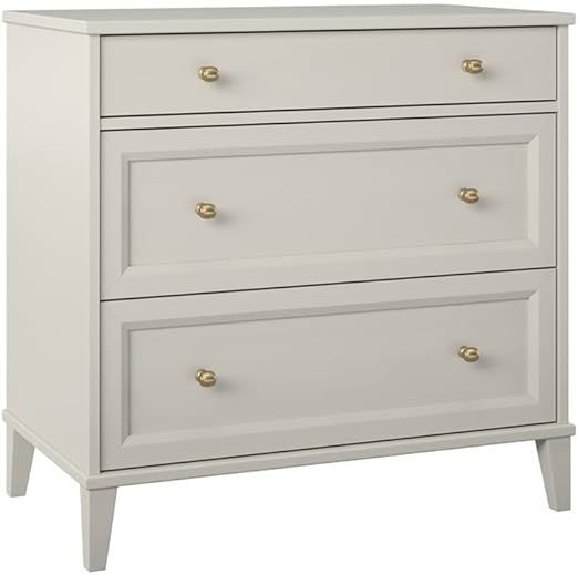Monticello 2 Drawer Dresser w/ Pull-out Desk, Taupe | Amazon (US)