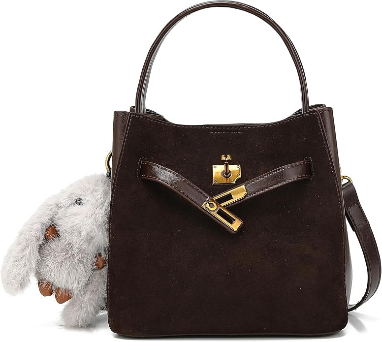 Ladies' wallet, light luxury bucket bag, lychee patterned handbag, high-end sense, one shoulder v... | Amazon (US)