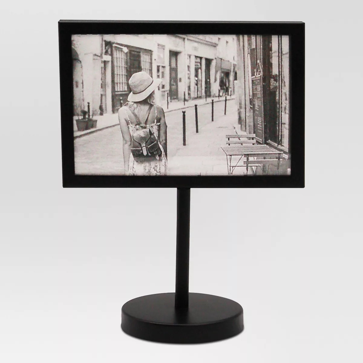 4" x 6" Modern Standing Single Picture Frame Black - Threshold™: Metal, Tabletop Display, Glass... | Target