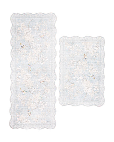 2pk Washable Chiswick Grove Whitney Daisy Floral Rugs | Home | Marshalls | Marshalls