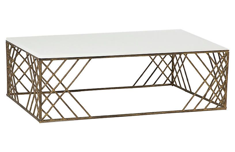 Cassidy Coffee Table, White | One Kings Lane