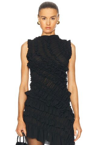 Beaufille Vera Top in Black | FWRD 