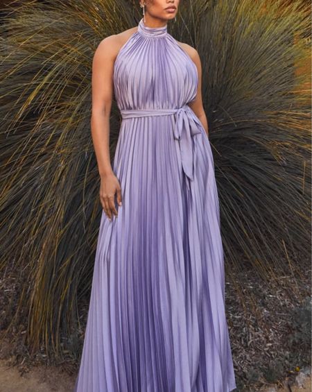 Shop party dresses! The Impressive Perfection Lavender Satin Pleated Backless Maxi Dress is under $120.

Keywords: Lavender dress, satin dress, maxi dress, pleated maxi dress, wedding guest, formal party, day dress, wedding guest dress, bridesmaids dress, date night, date night dress

#LTKWedding #LTKSeasonal #LTKParties