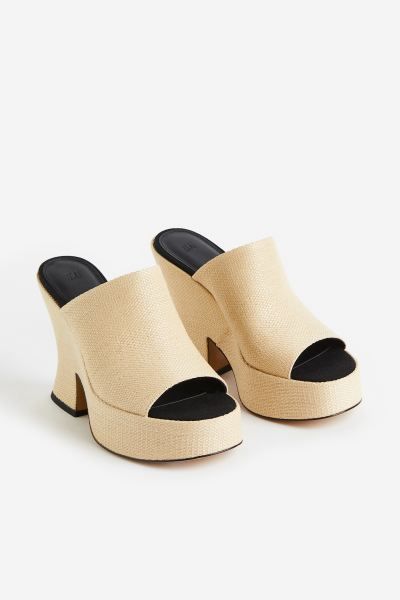 Straw Platform Mules | H&M (US + CA)