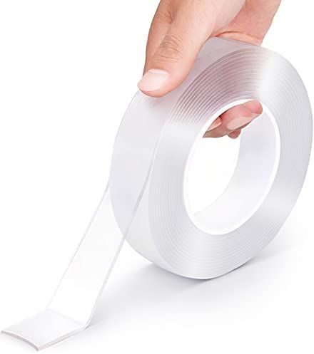 EZlifego Double Sided Tape Heavy Duty (9.85FT), Multipurpose Removable Mounting Tape Adhesive Gri... | Amazon (US)