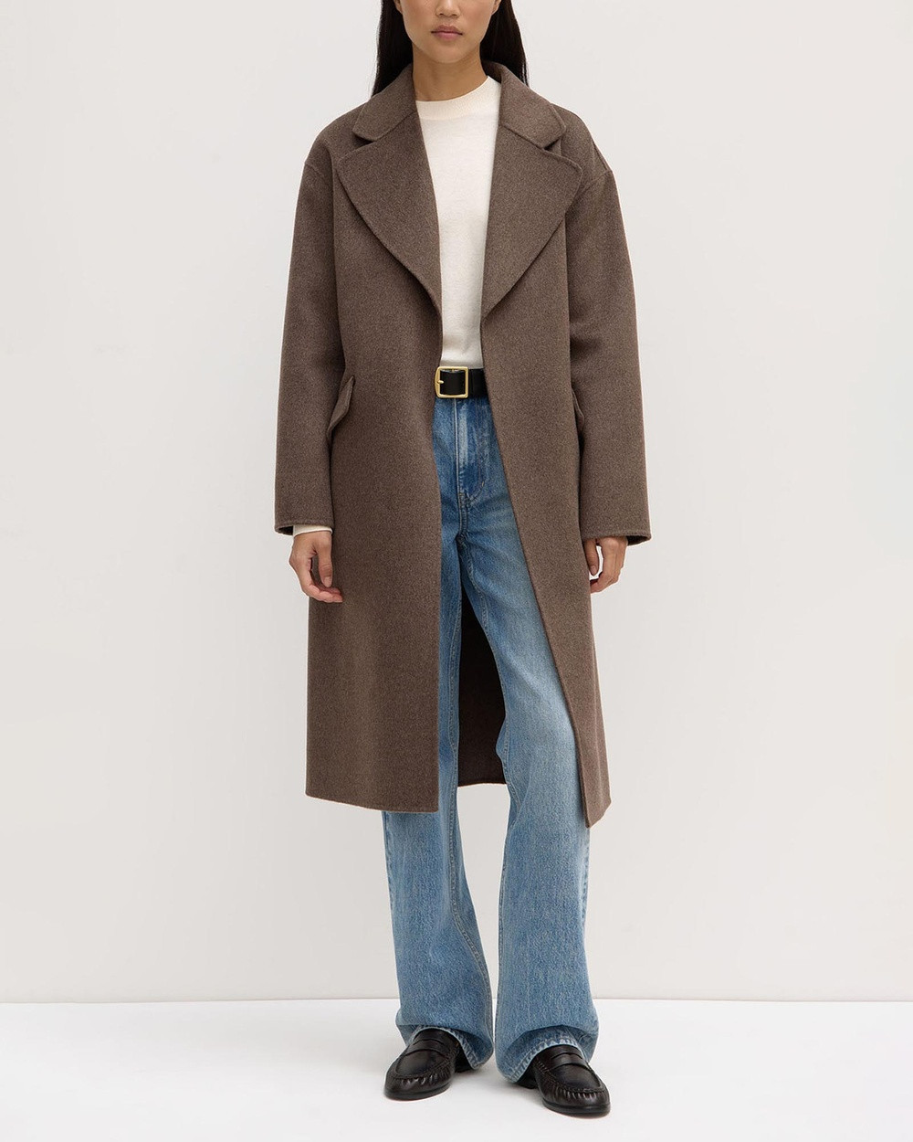 Assembly Label - Sadie Single Breasted Wool Coat - Coats & Jackets (Cocoa Marle) Sadie Single Breasted Wool Coat | THE ICONIC (AU & NZ)