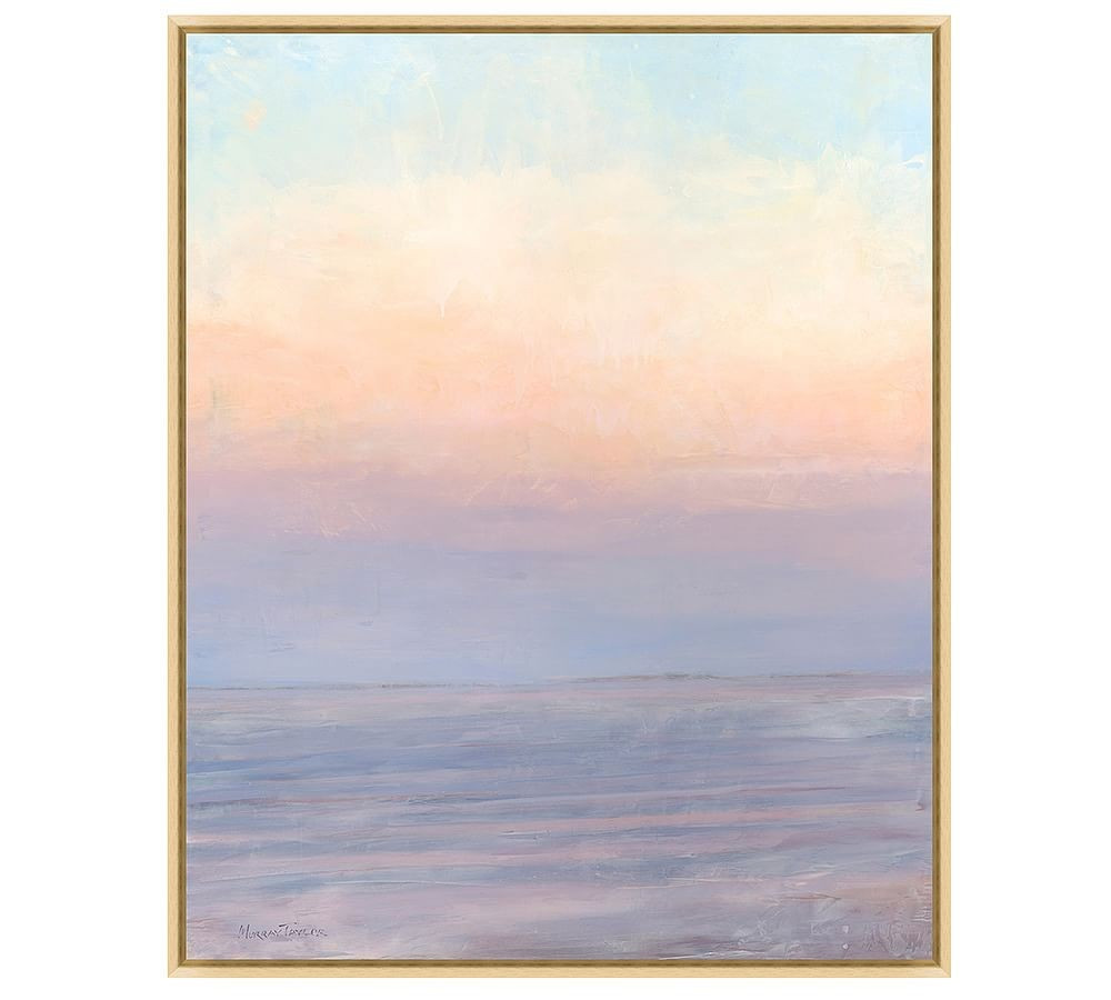 Dawn at Sea Hand Embellished Framed Canvas Print, 26 x 32 | Pottery Barn (US)