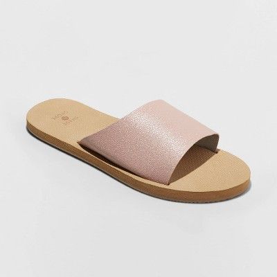 Women's Annalise Asymmetrical Slide Sandals - Shade & Shore™ | Target