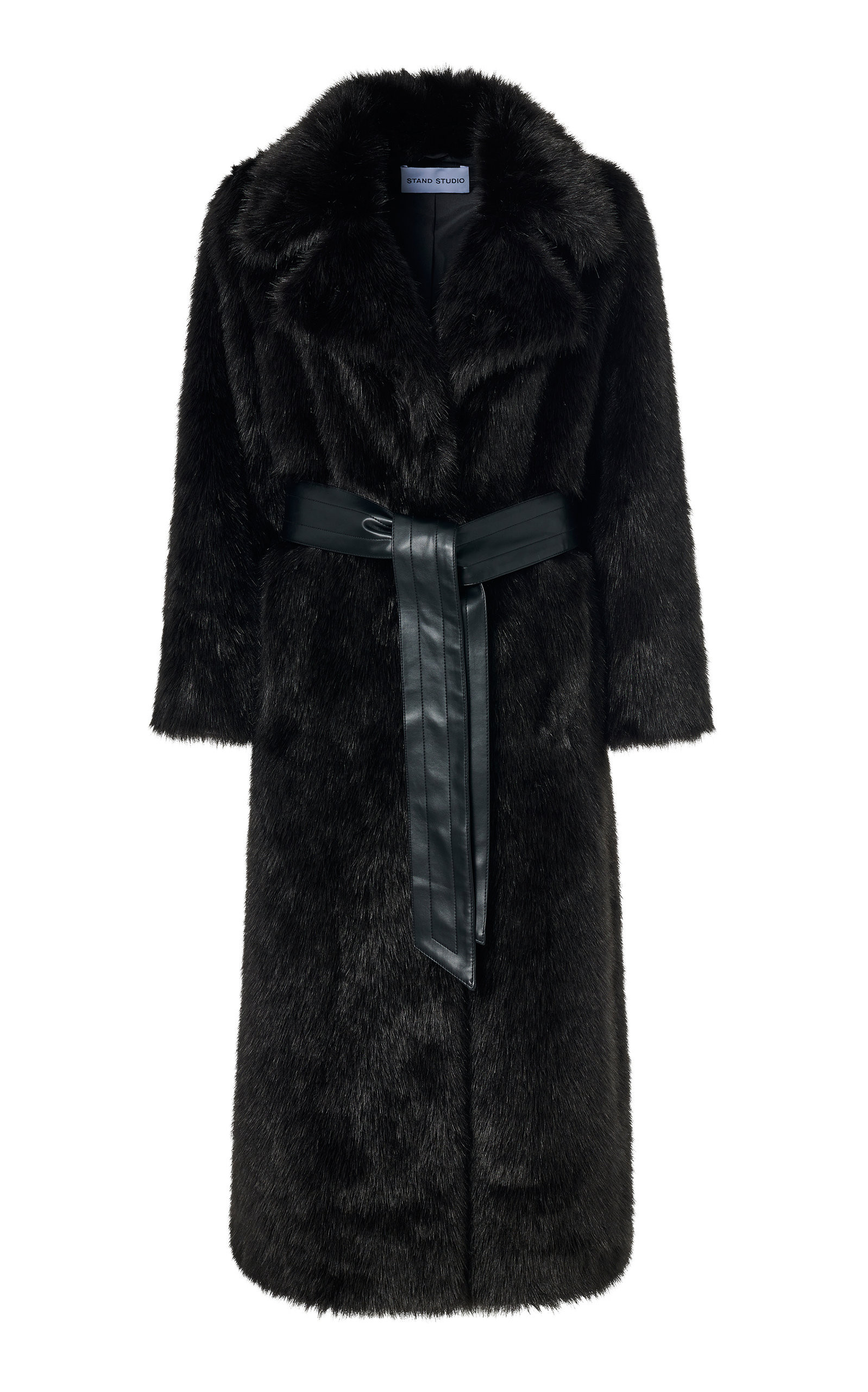 Stand Studio Ximena Wrap-Effect Faux Fur Coat | Moda Operandi (Global)