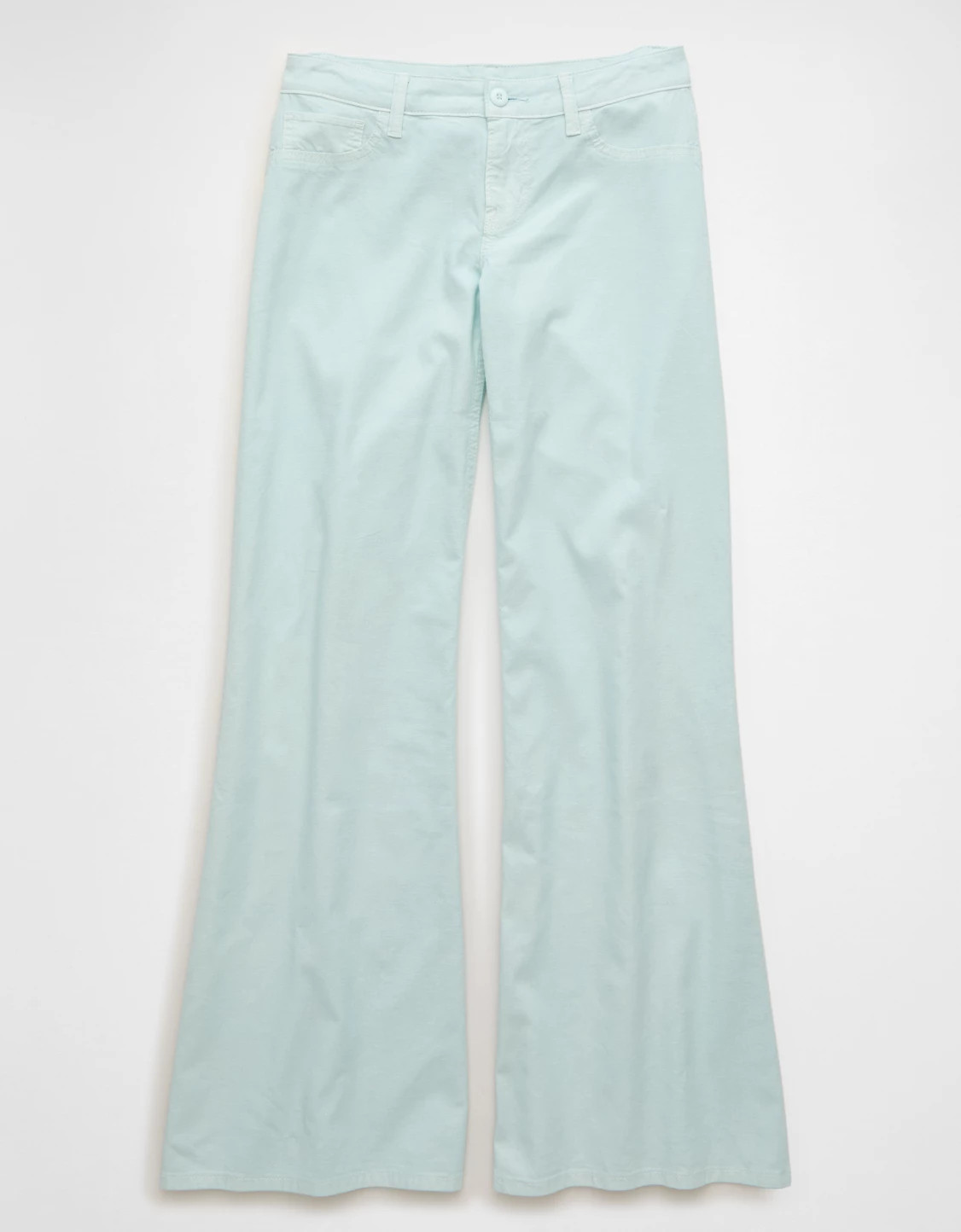 AE Stretch Lightweight Super Low-Rise Flare Pant | American Eagle Outfitters (US & CA)