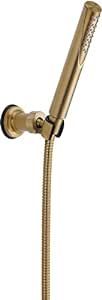 Delta Faucet Trinsic Single-Spray Touch-Clean Wall-Mount Hand Held Shower with Hose, Champagne Br... | Amazon (US)