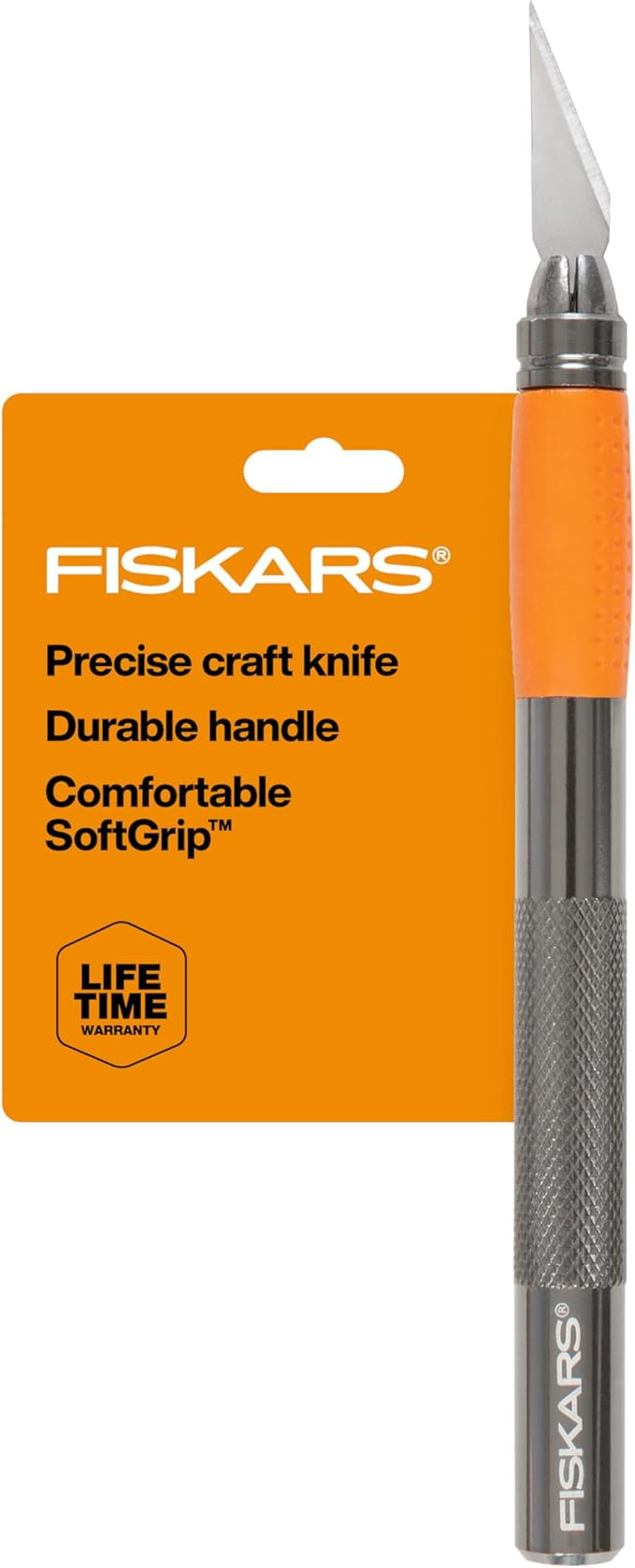 Fiskars Detail Craft Knife, Cool Gifts for Brother, Included with Protective Cover, 8", Exacto Kn... | Amazon (US)