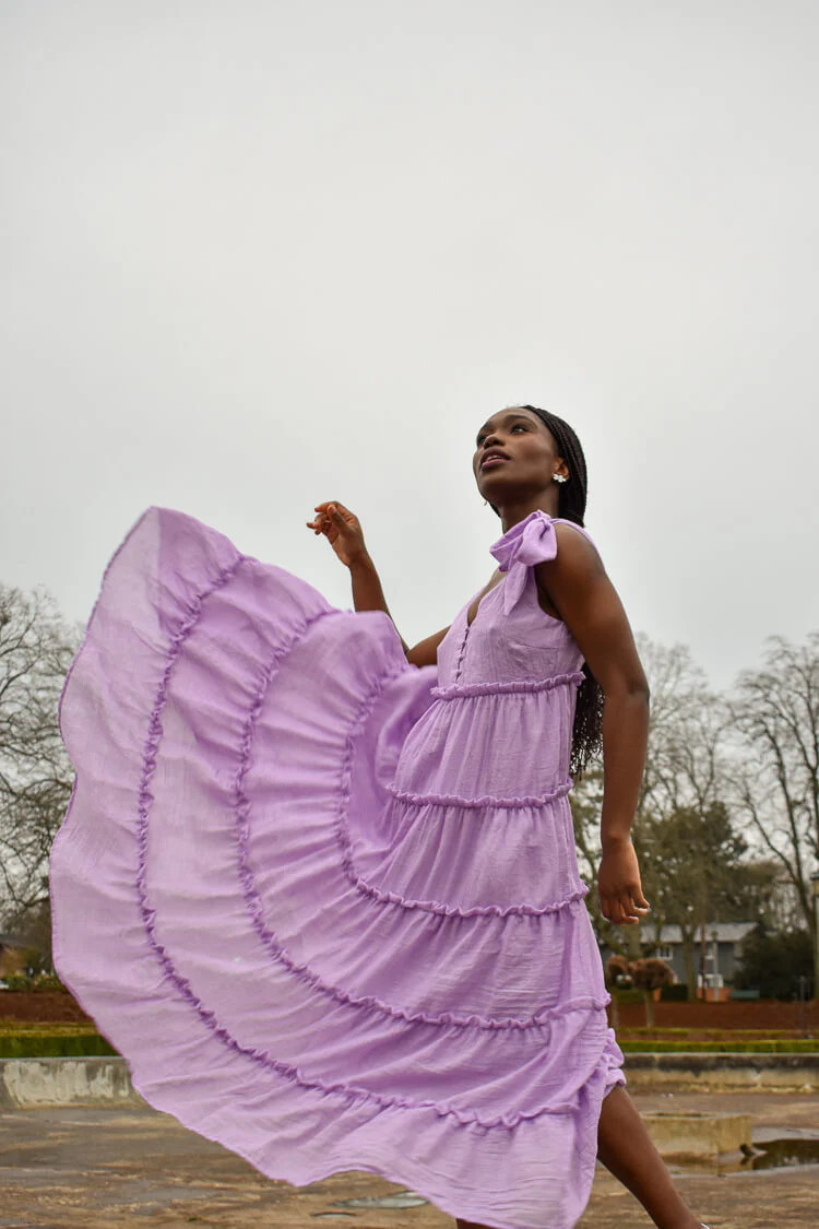 Mayfield Lavender Midi Dress - Free Shipping Over $150 | Confête