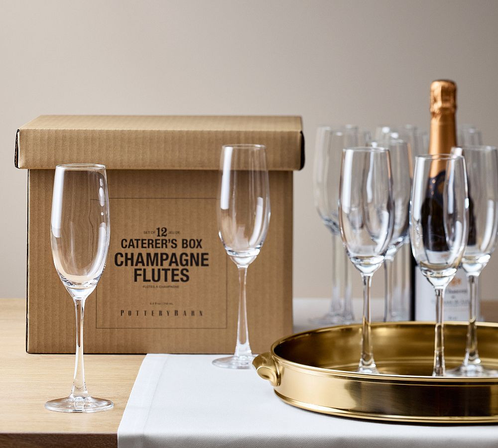 Caterer's Box Champagne Glasses - Set of 12 | Pottery Barn (US)
