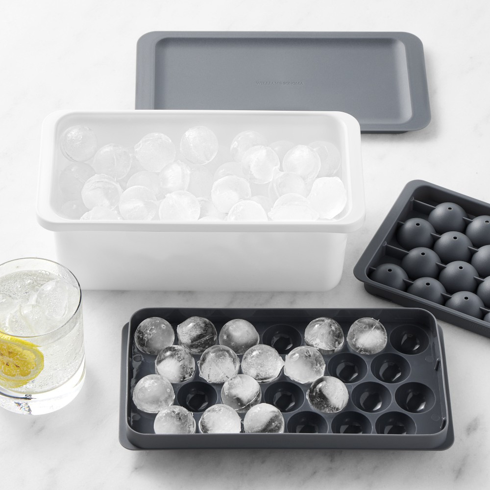 Williams Sonoma Mini Ice Spheres Tray with Ice Box | Williams-Sonoma