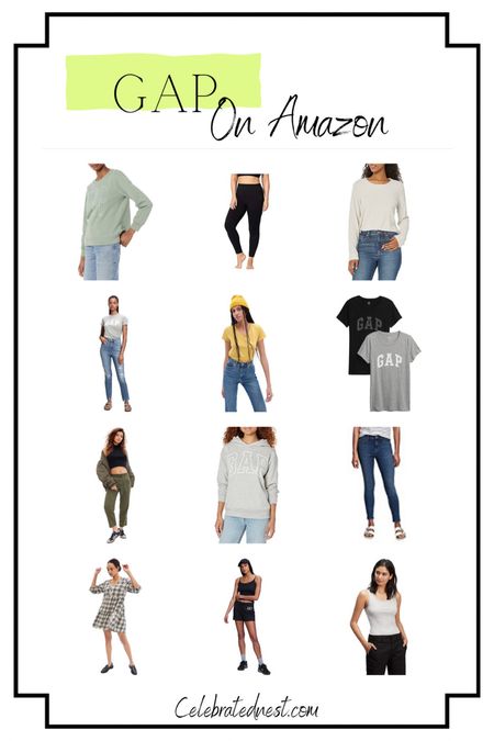 GAP on Amazon and the prices are right! Gap jeans, gap sweatshirt, gap tshirts 

#LTKstyletip #LTKfit #LTKFind