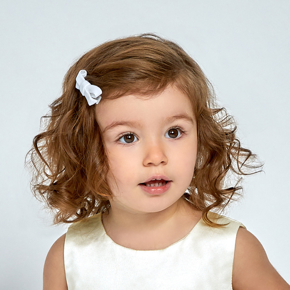 White Bow Hair Clips (2 Pack) | Childrensalon