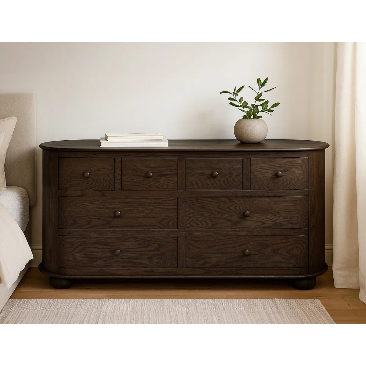 Reina 8 - Drawer Dresser In Appalachian Brown | Wayfair North America