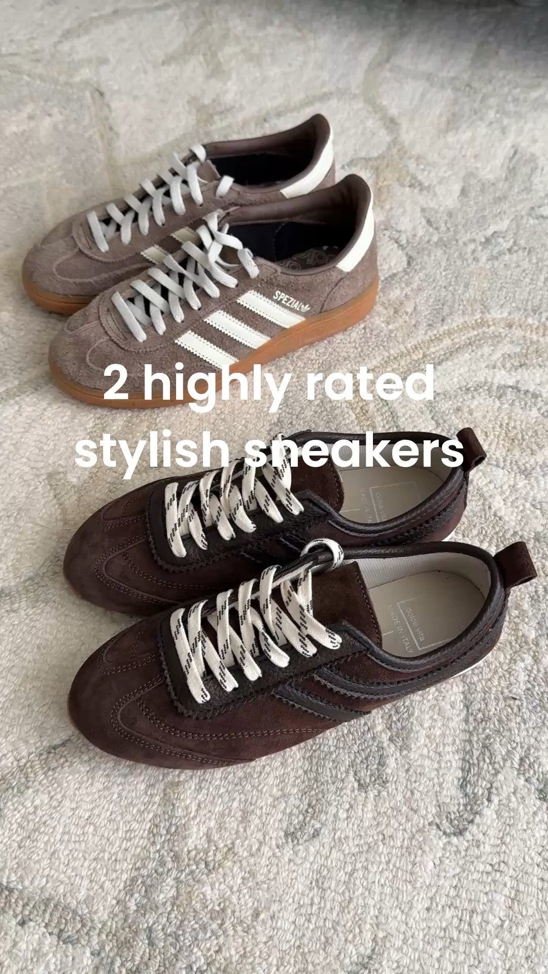 2 chic lifestyle sneakers

• the Adidas runs big, so size down half if you can. I'm usually a sz 5, these are a 5 (smallest available) and they're pretty roomy on me but so comfy I still have worn them a ton.

• the dolce Vita runs small. I am usually 5 to 5.5 in other brands and sized up to a 6. Reviews mention going up half to a full size 

• Love the Bombas socks bc are a nice thickness and they come in smaller sizes for the right fit. Worth it for me!

Travel shoes, stylish spring sneakers, mom life 

 

#LTKTravel #LTKmomlife