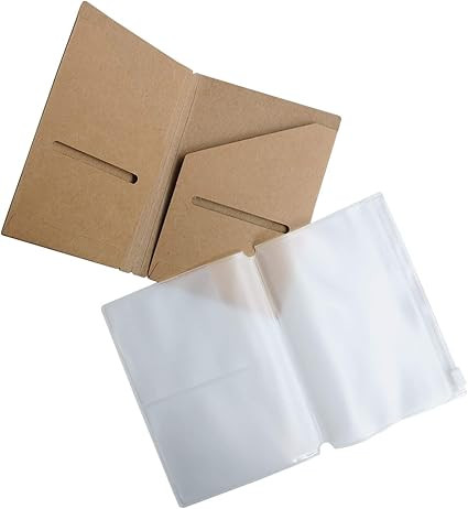 Wanderings Zipper Case and Kraft Card Holder 2-Pack for Refillable Travel Notebooks - Pocket/Pass... | Amazon (US)