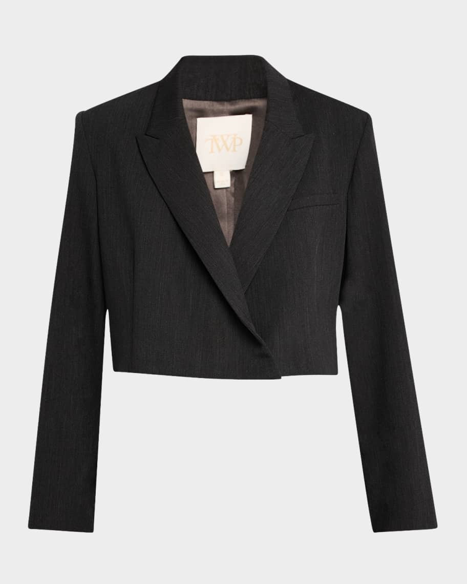 TWP What Once Was Cropped Wool Blazer | Neiman Marcus
