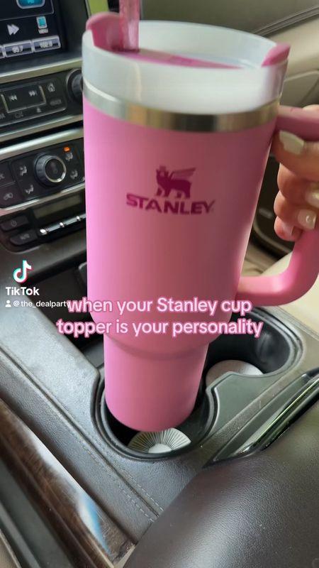 Stanley Cup water tumbler pink cute ice cream sprinkles fuchsia cherry icing glitter girly pop topper

#LTKhome #LTKparties #LTKfindsunder50