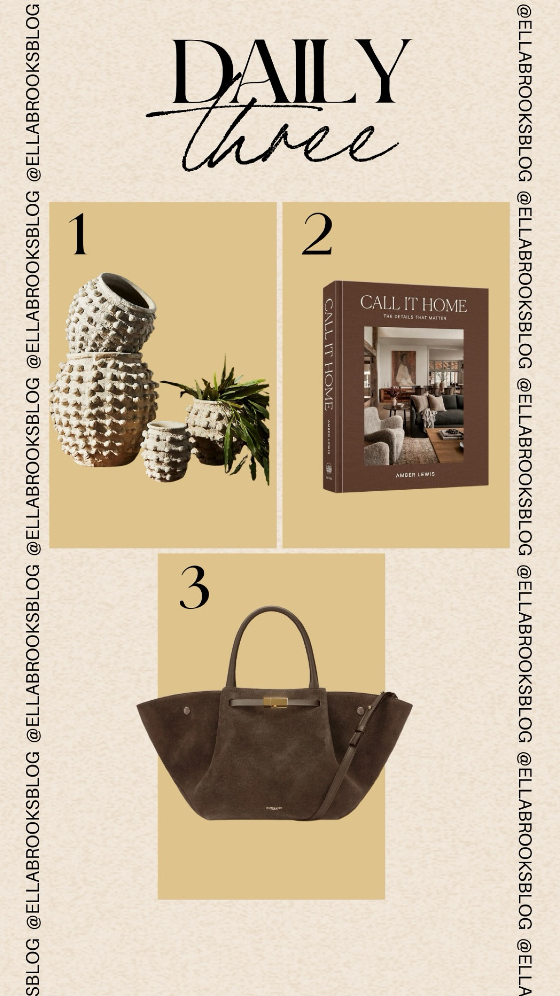 Daily 3 🤍


Anthropologie home, textured pot, coffee table book, suede tote bag, fall bag

#LTKSaleAlert #LTKStyleTip #LTKCyberWeek
