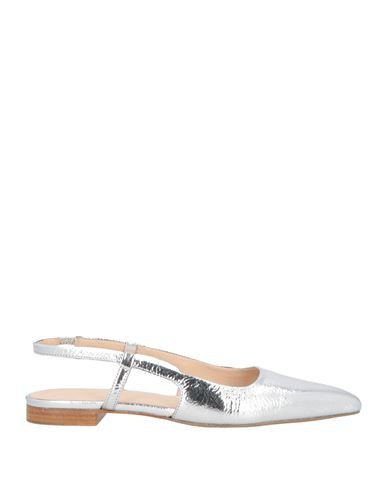 Zinda Woman Ballet flats Silver Size 10 Leather | YOOX (US)