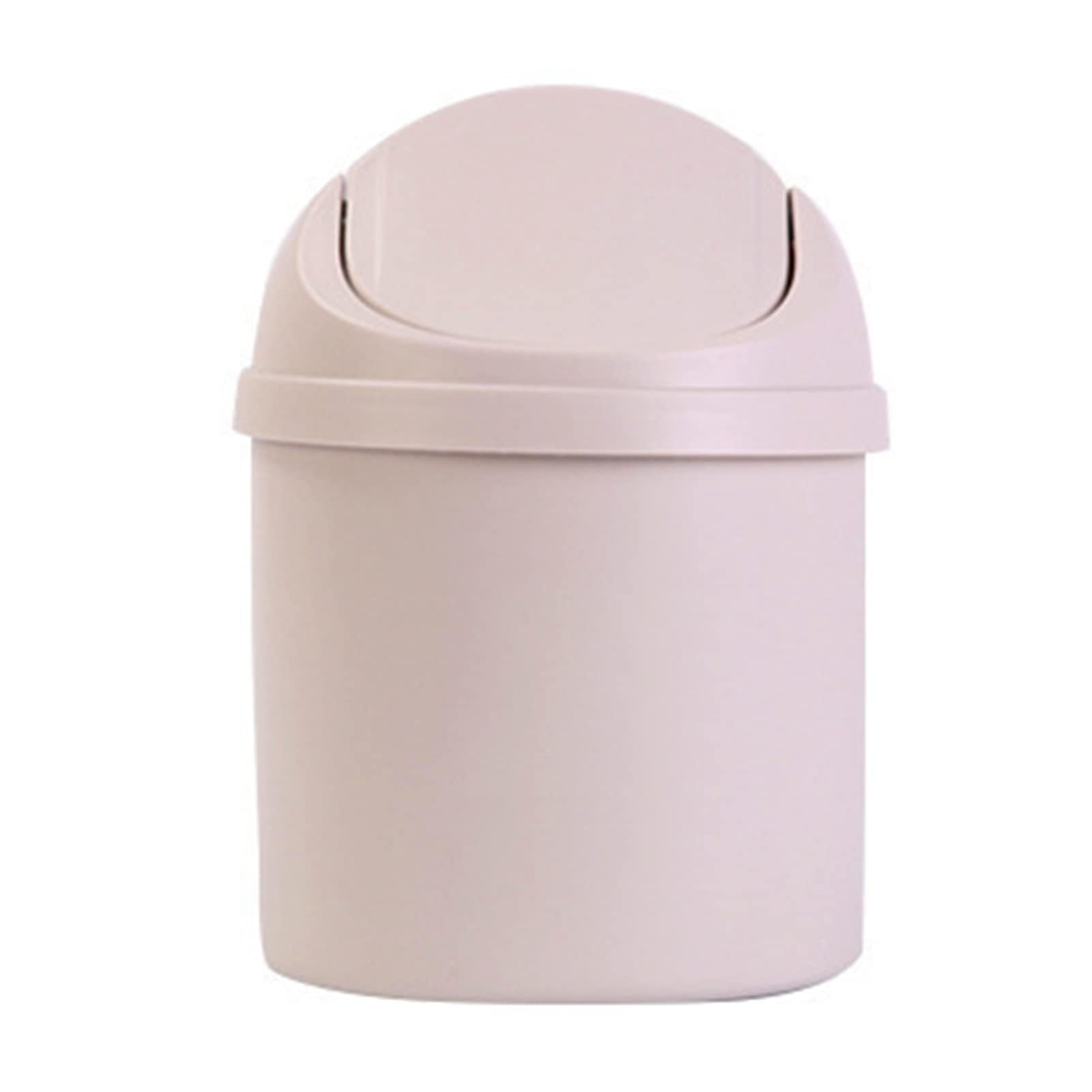 Plastic Small Trash Cans, Desk Trash Can Miniature Desktop with Lid Small Garbage Can Office Mini... | Amazon (US)