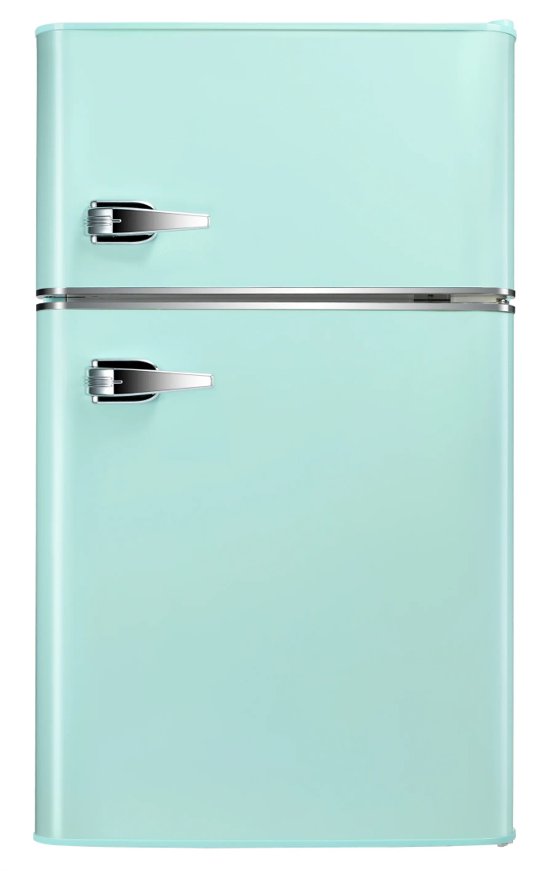 R.W.FLAME Double Door 3.2 Cu. Ft. Compact Refrigerator Mini Fridge with Freezer | Wayfair North America