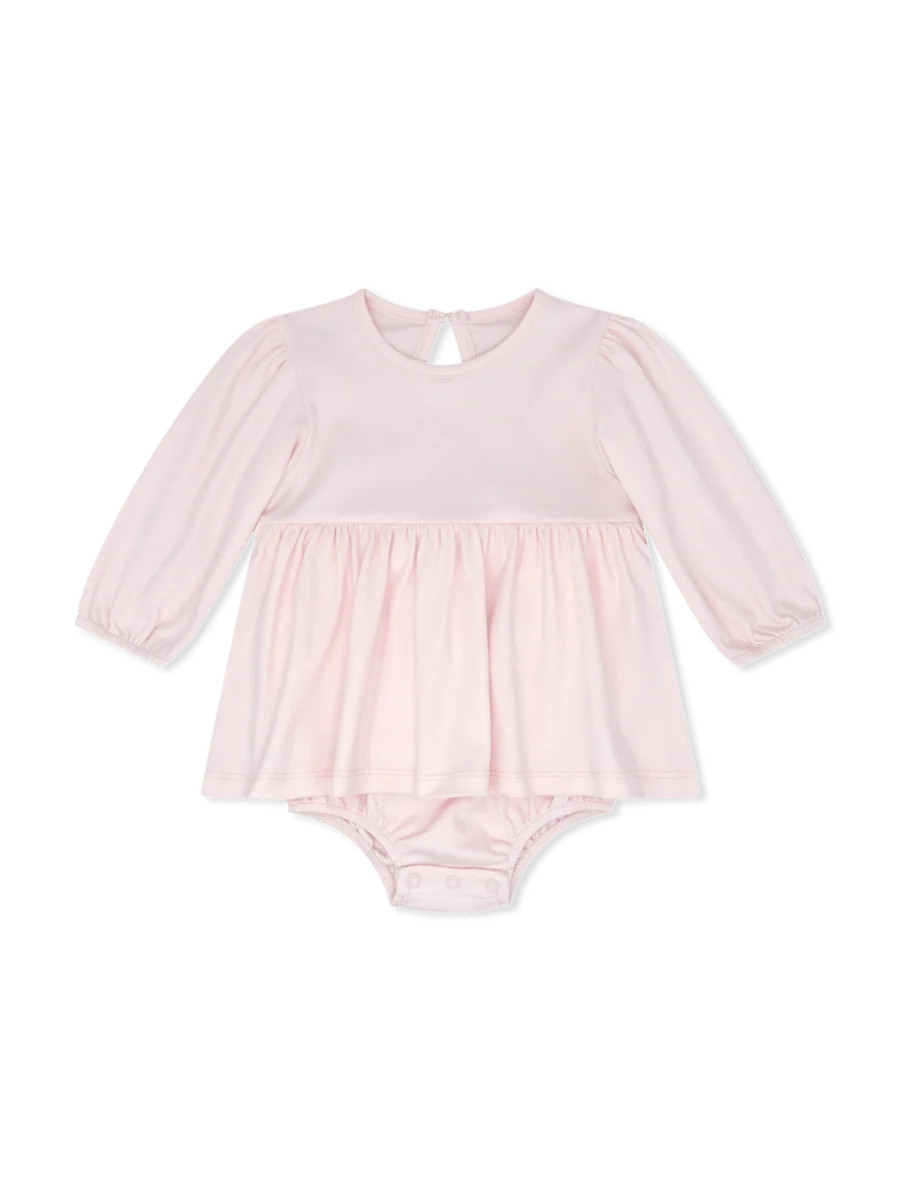 Penny Play Bloomer Long Sleeve - Palmer Pink Pima | Lullaby Set