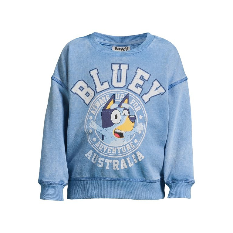 Bluey Toddler Girl Crewneck Sweatshirt, Sizes 2T-5T - Walmart.com | Walmart (US)