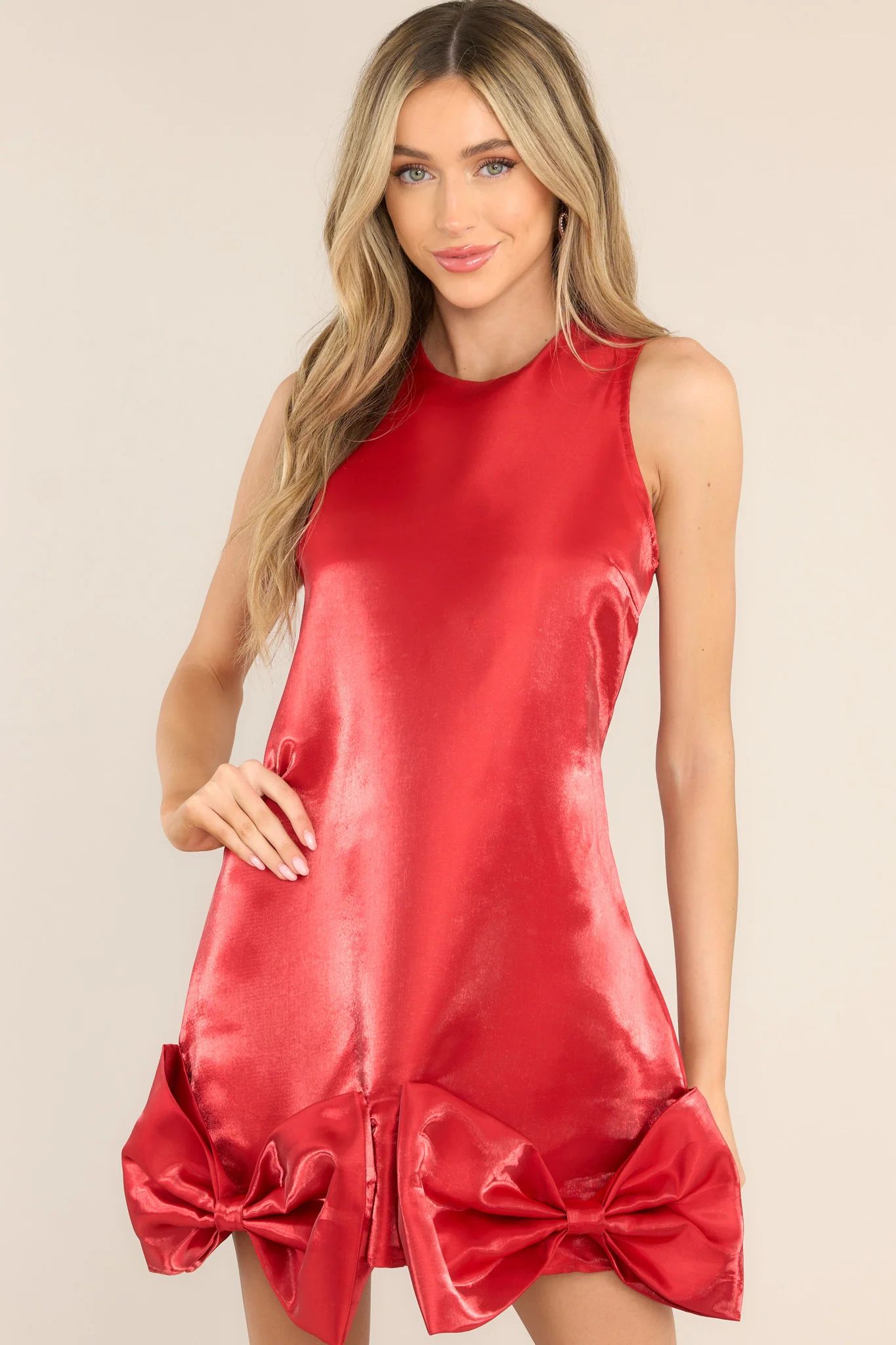 Your Eyes On Mine Red Mini Dress | Red Dress 