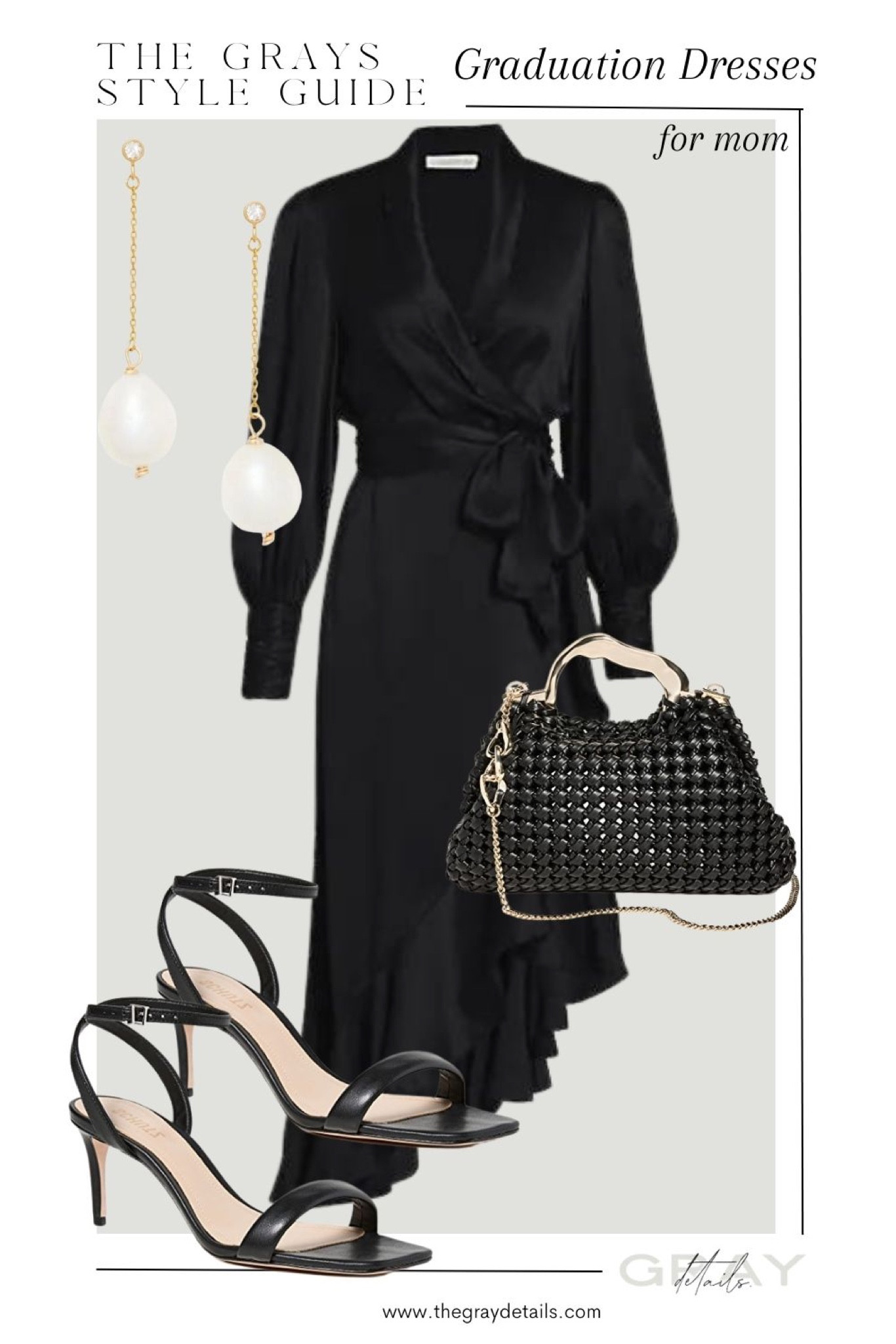 Classic silk black dress for graduation, formal wedding, black bag, black heel, pearl earrings. Spring wedding 

#LTKFind #LTKstyletip #LTKwedding