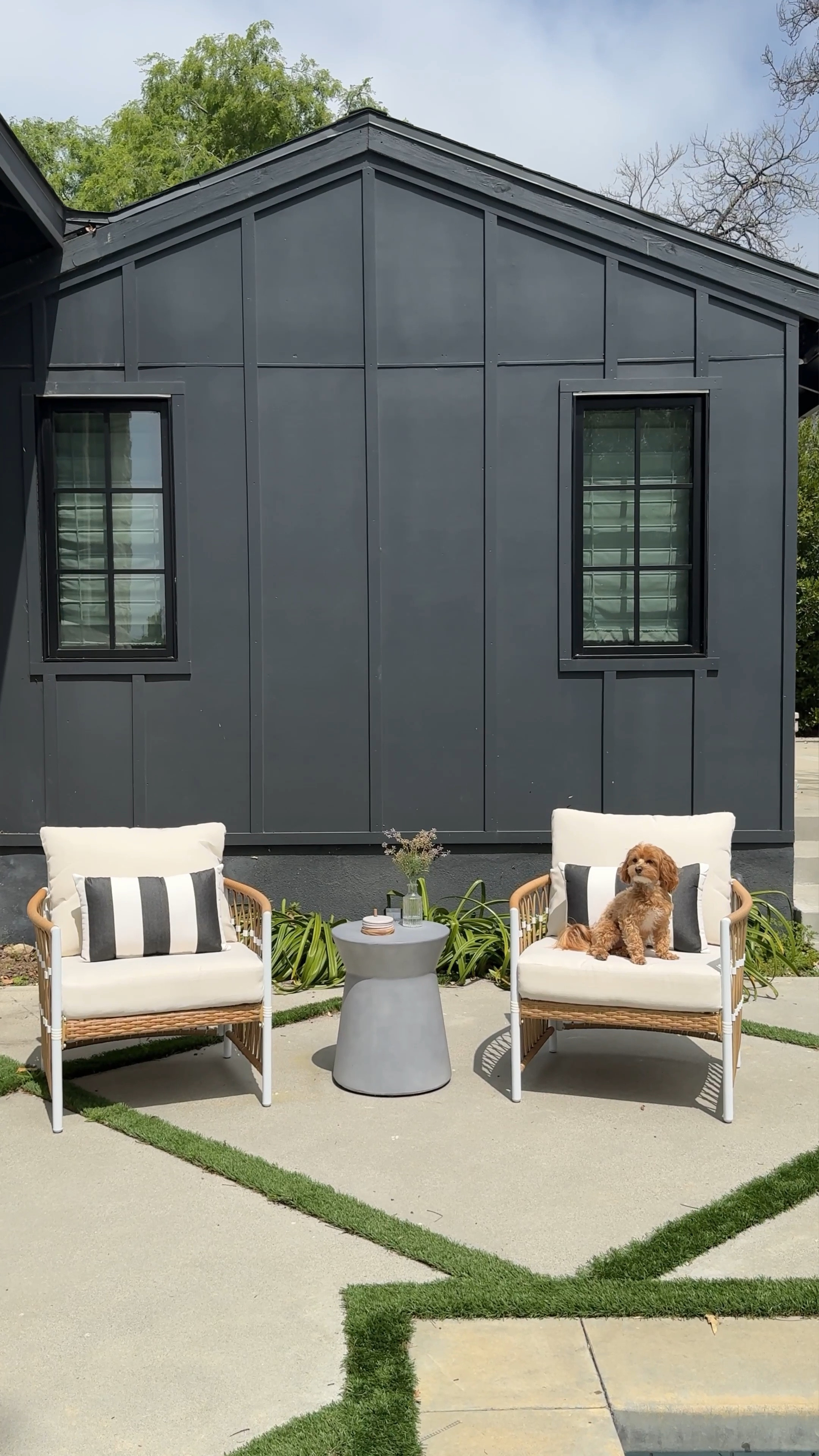 On Sale - designer look for less - on this cute patio furniture! Save hundreds with this find.   Outdoor patio furniture, concrete table, striped pillows.
Walmart cooler

#LTKsalealert #LTKhome #LTKfindsunder50