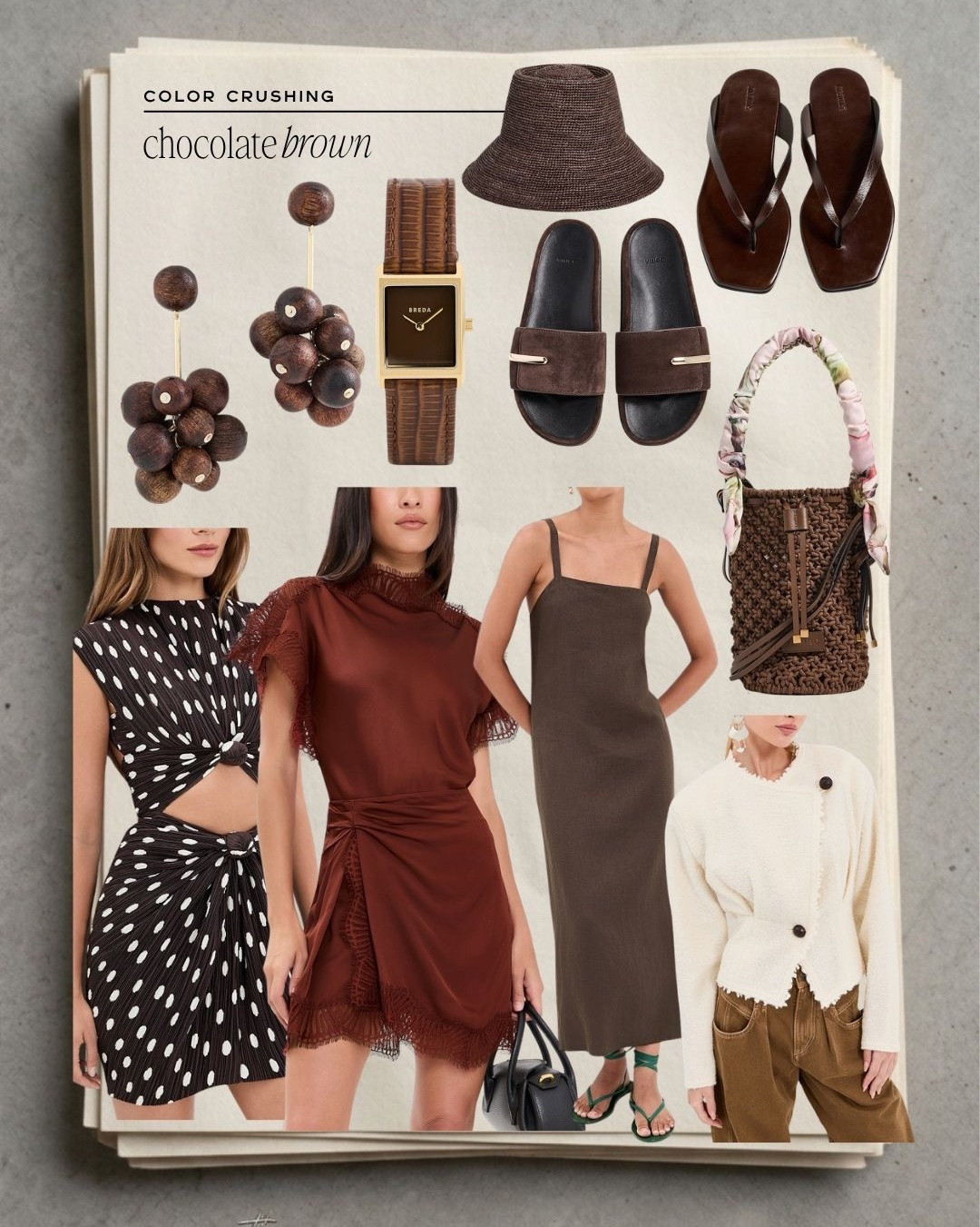 Color crushing on chocolate brown this summer for vacation outfits to wedding guest

#LTKOver40 #LTKTravel #LTKWedding