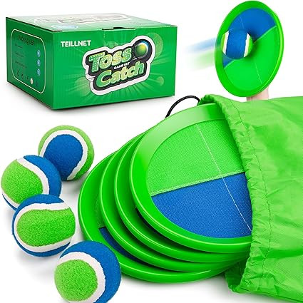 Toss and Catch Ball Set Upgraded - Kids Toys Beach Toys Baseball Games - Sturdy & Water-Resistant... | Amazon (US)