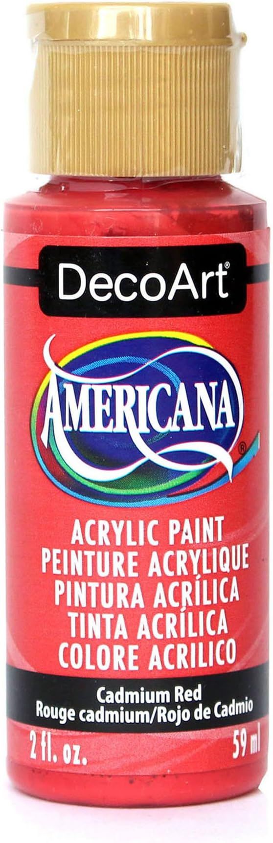 DecoArt Americana Acrylic Paint, 2-Ounce, Cadmium Red | Amazon (US)